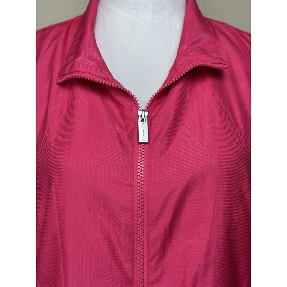Liz Claiborne Womens Sz XL Pink Solid Sleeveless Zip Up Vest - Picture 2 of 16